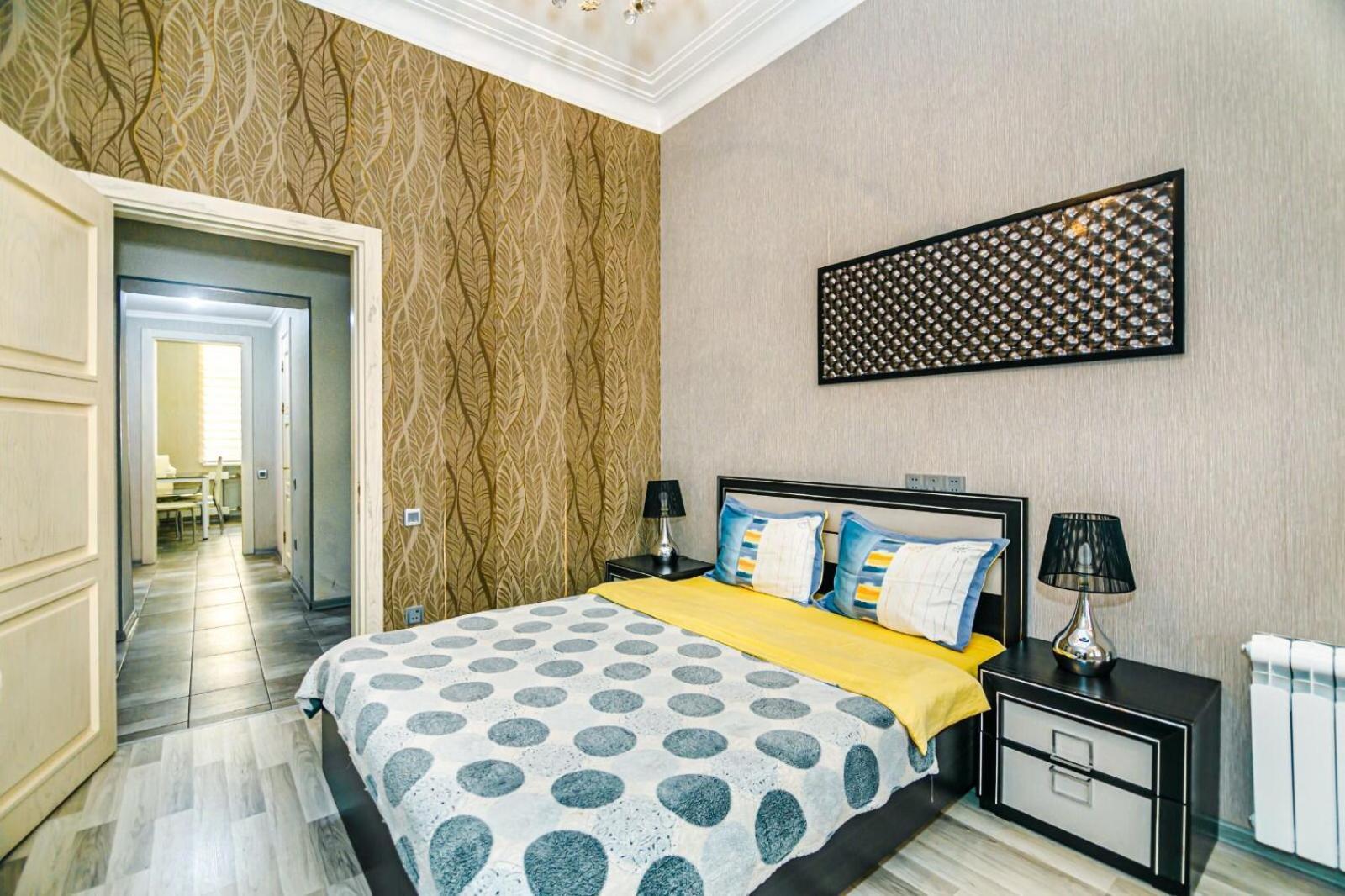 Azneft Square Deluxe Apartment Bakü Dış mekan fotoğraf