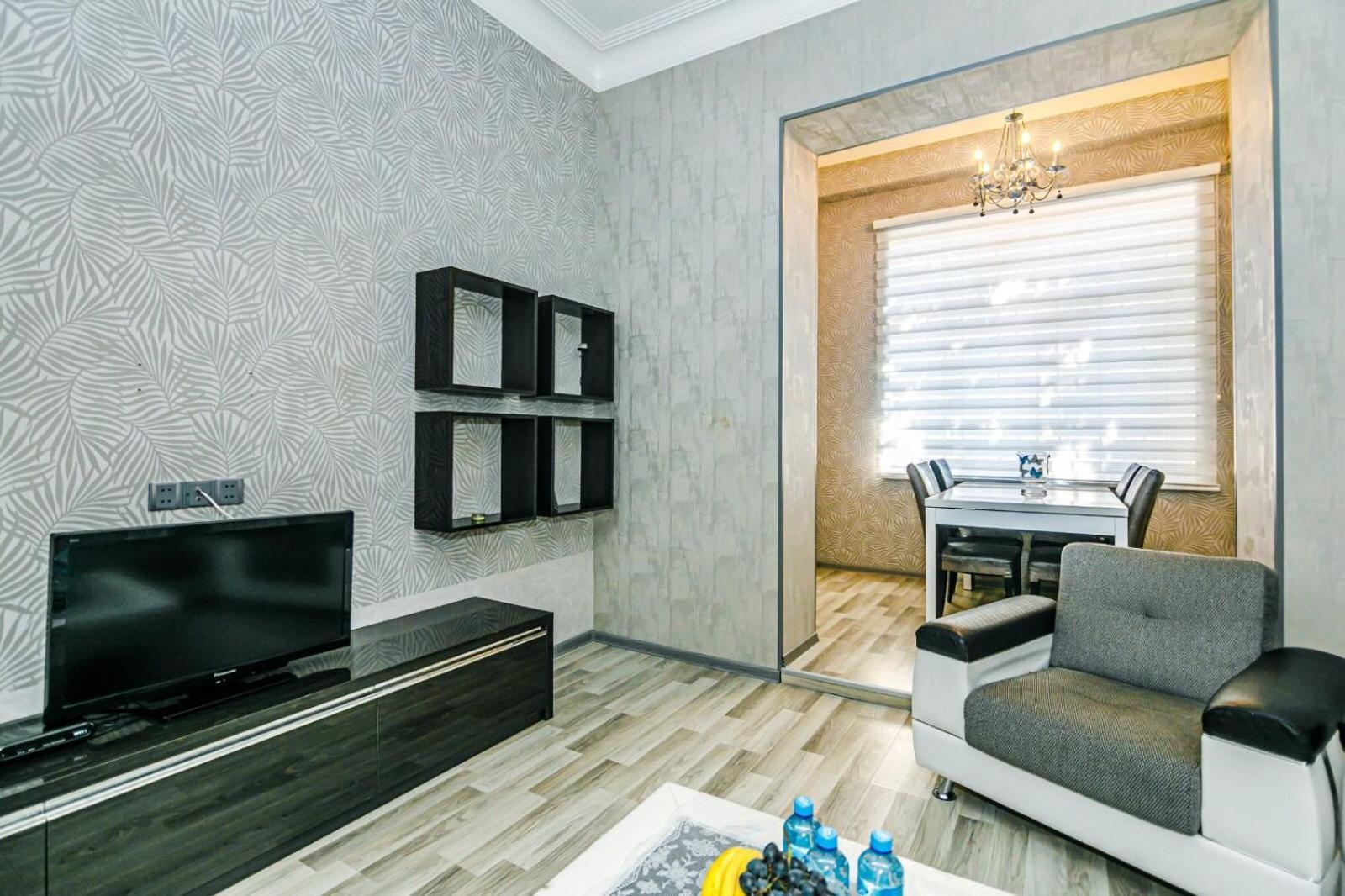 Azneft Square Deluxe Apartment Bakü Dış mekan fotoğraf