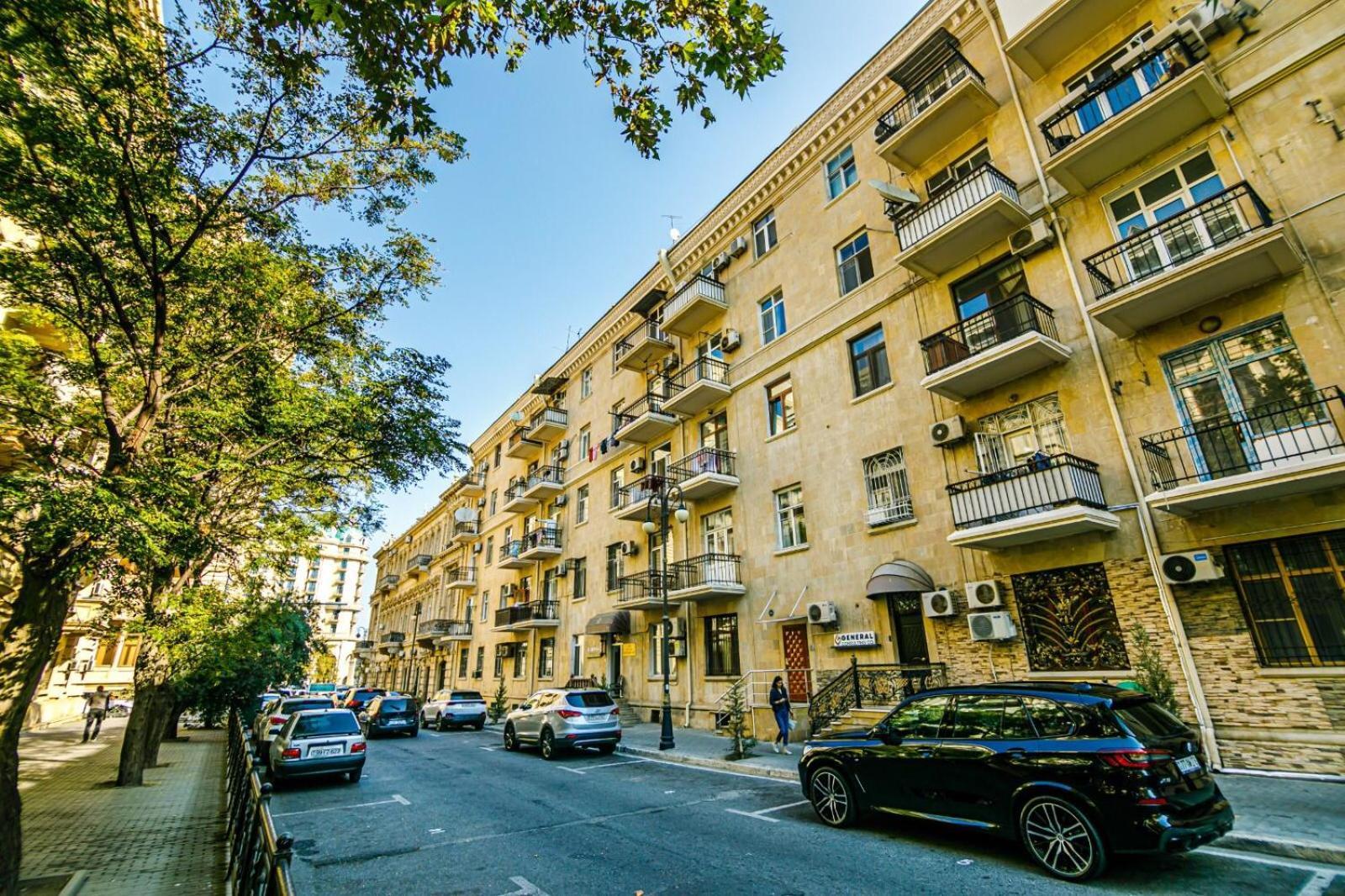 Azneft Square Deluxe Apartment Bakü Dış mekan fotoğraf
