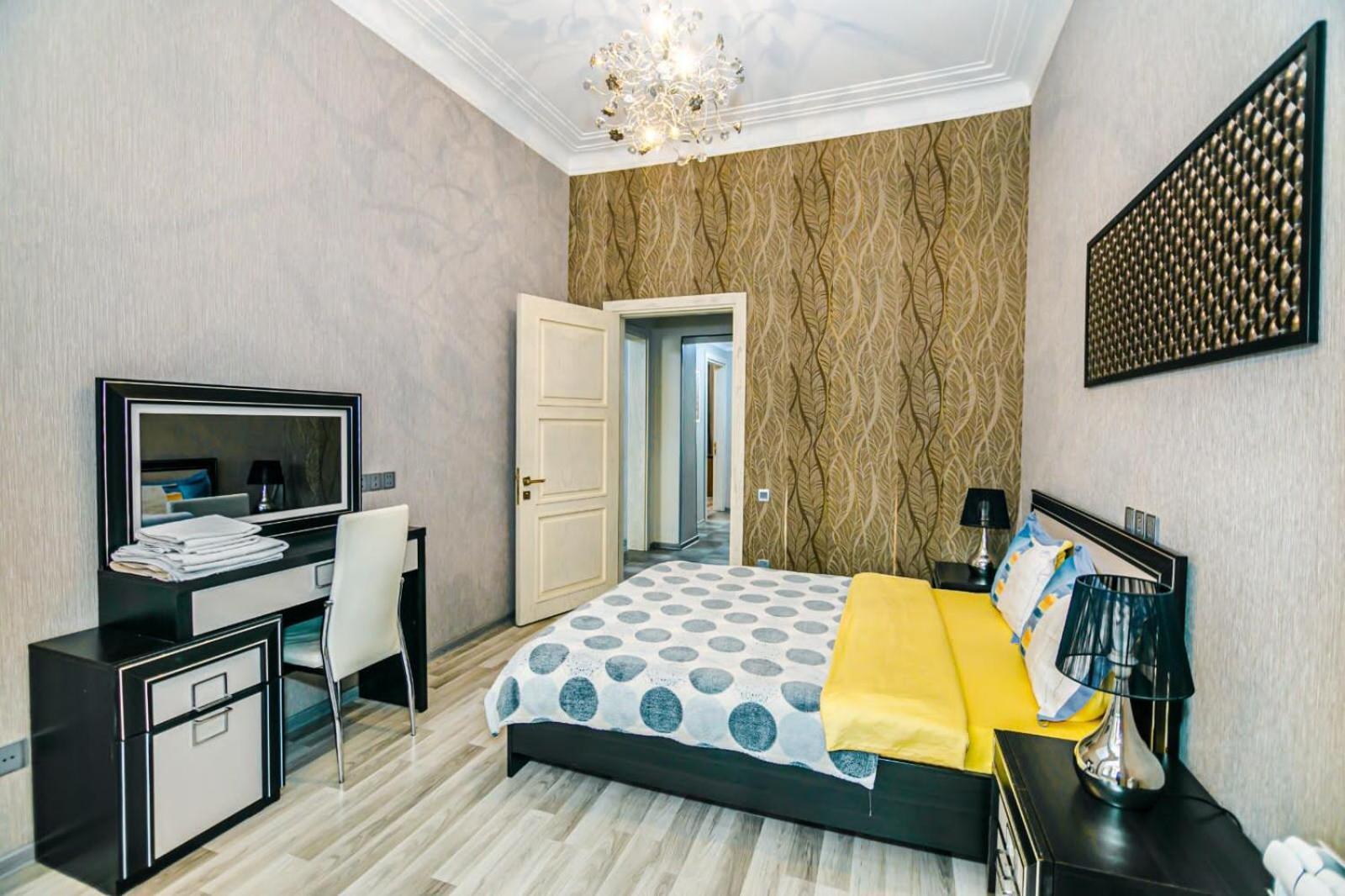 Azneft Square Deluxe Apartment Bakü Dış mekan fotoğraf