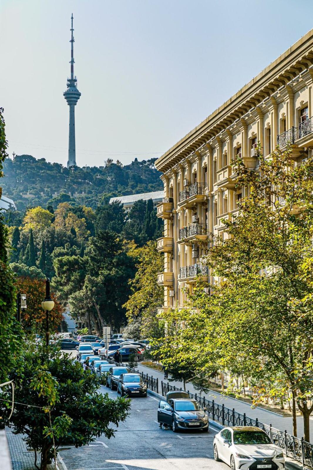 Azneft Square Deluxe Apartment Bakü Dış mekan fotoğraf